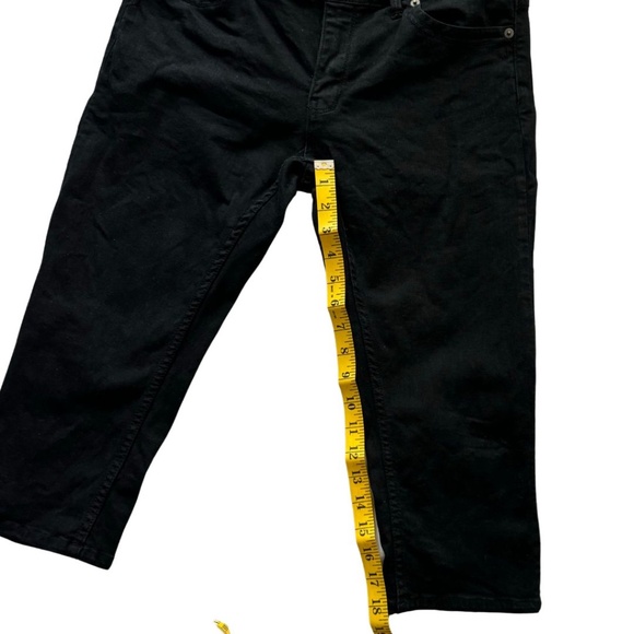 Kenneth Cole Reaction Black Capri Denim Jeans | Size 6 | Stretch Cotton - Picture 11 of 12